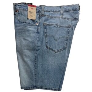 Levis 405 Standard Shorts Mens 40 Light Wash Denim Stretch 10in Inseam